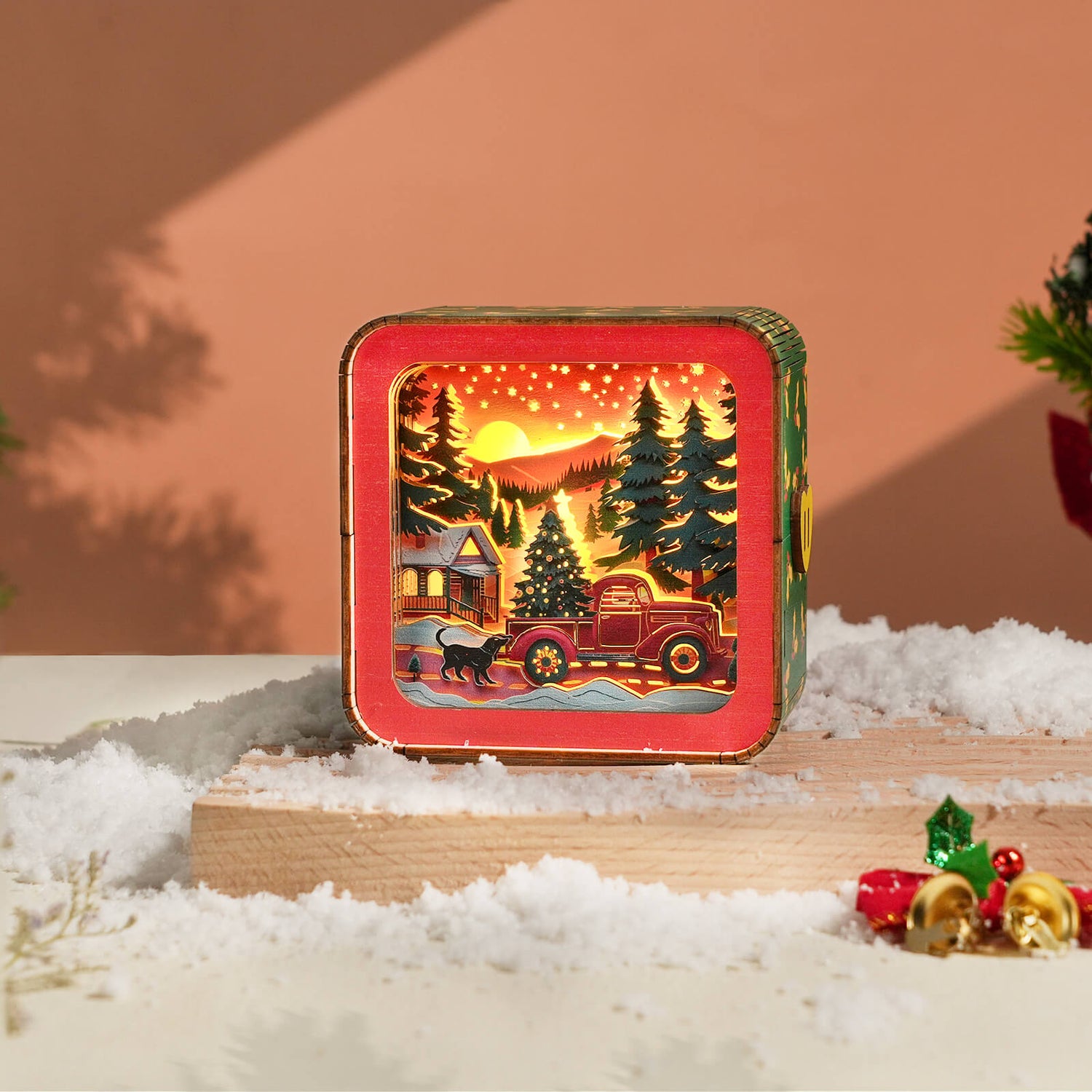 3D Wooden Night Light