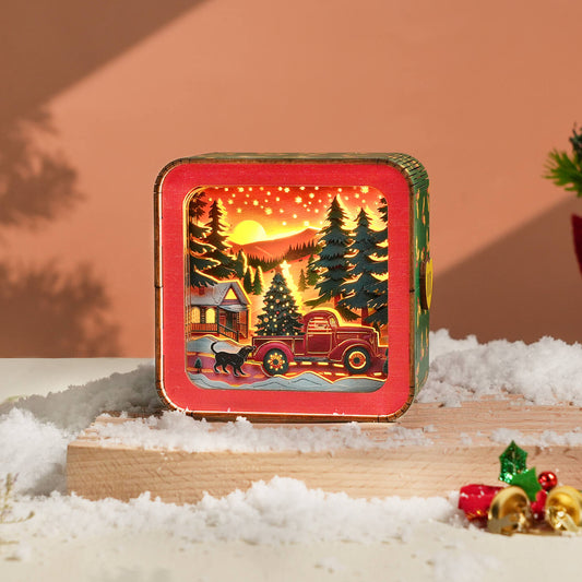 Christmas Truck - 3D Wooden Night Light DIY Kit