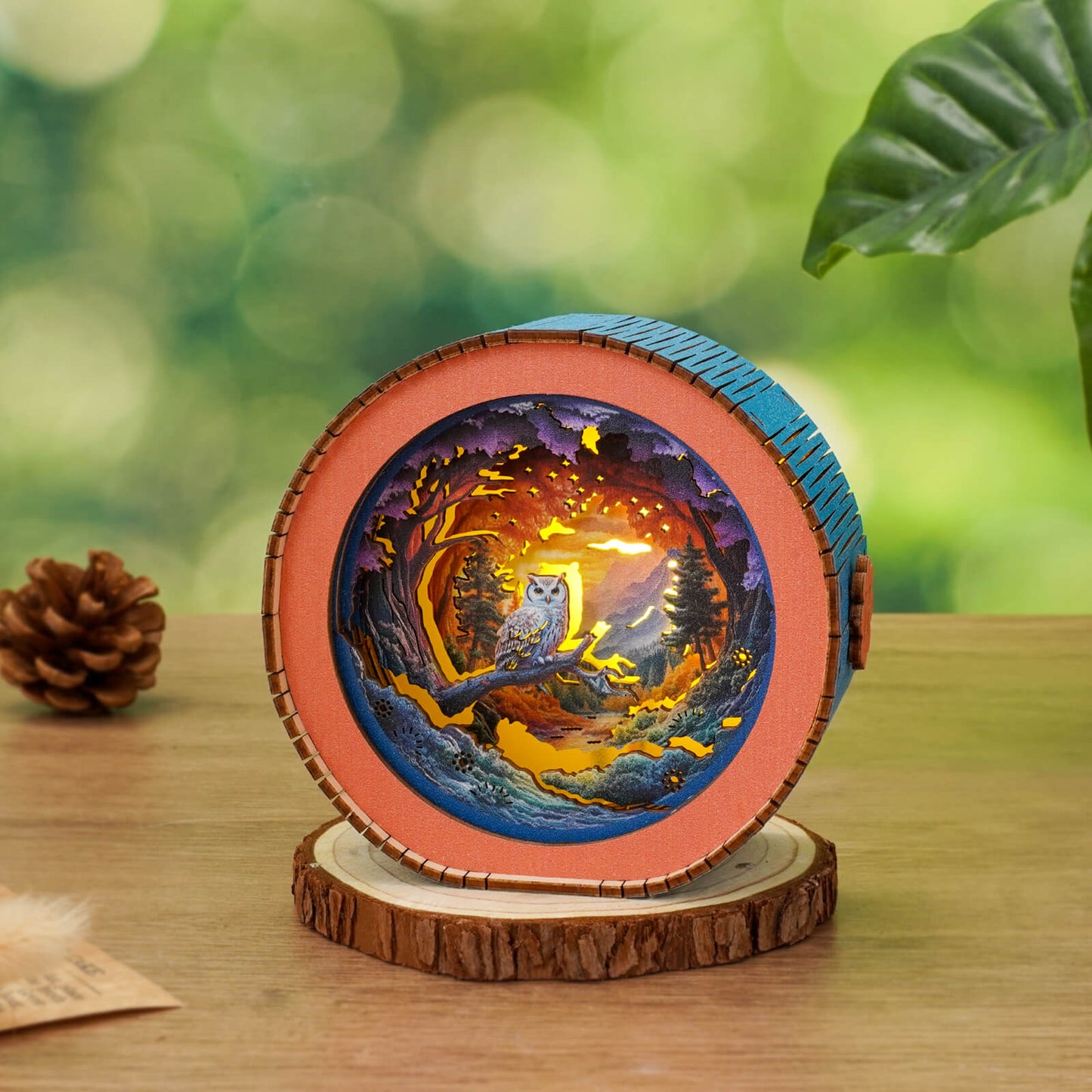 Forest Fantasy Owl - 3D Wooden Night Light DIY Kit