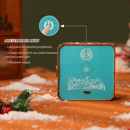 Wonderful Christmas Eve - 3D Wooden Night Light DIY Kit