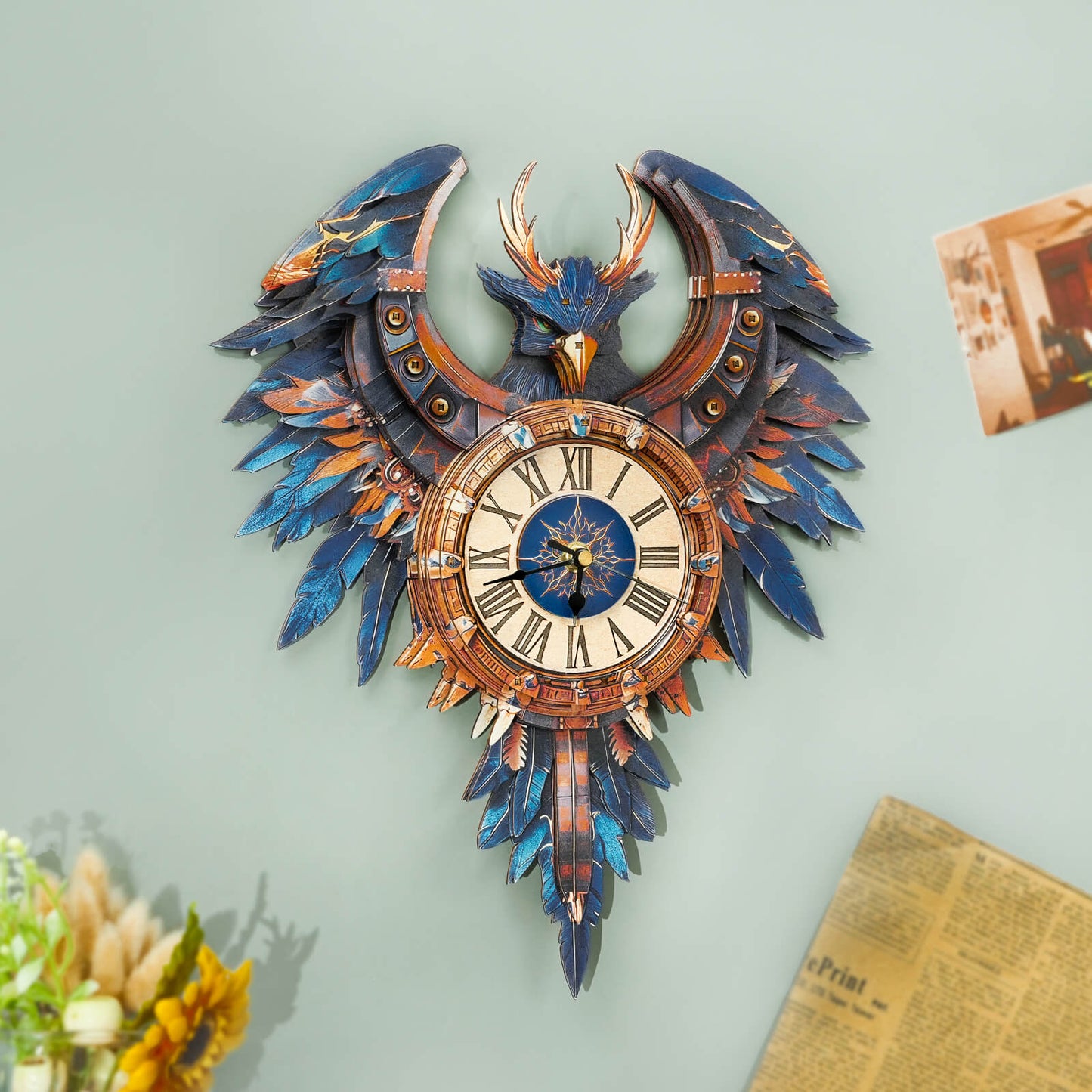 Thunderbird – Wooden 3D Clock DIY Puzzle Kit