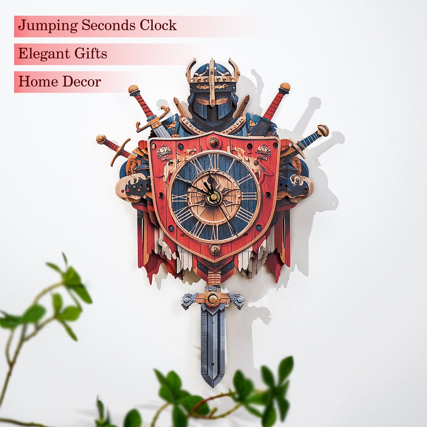 Knight – Wooden 3D Clock DIY Puzzle Kit