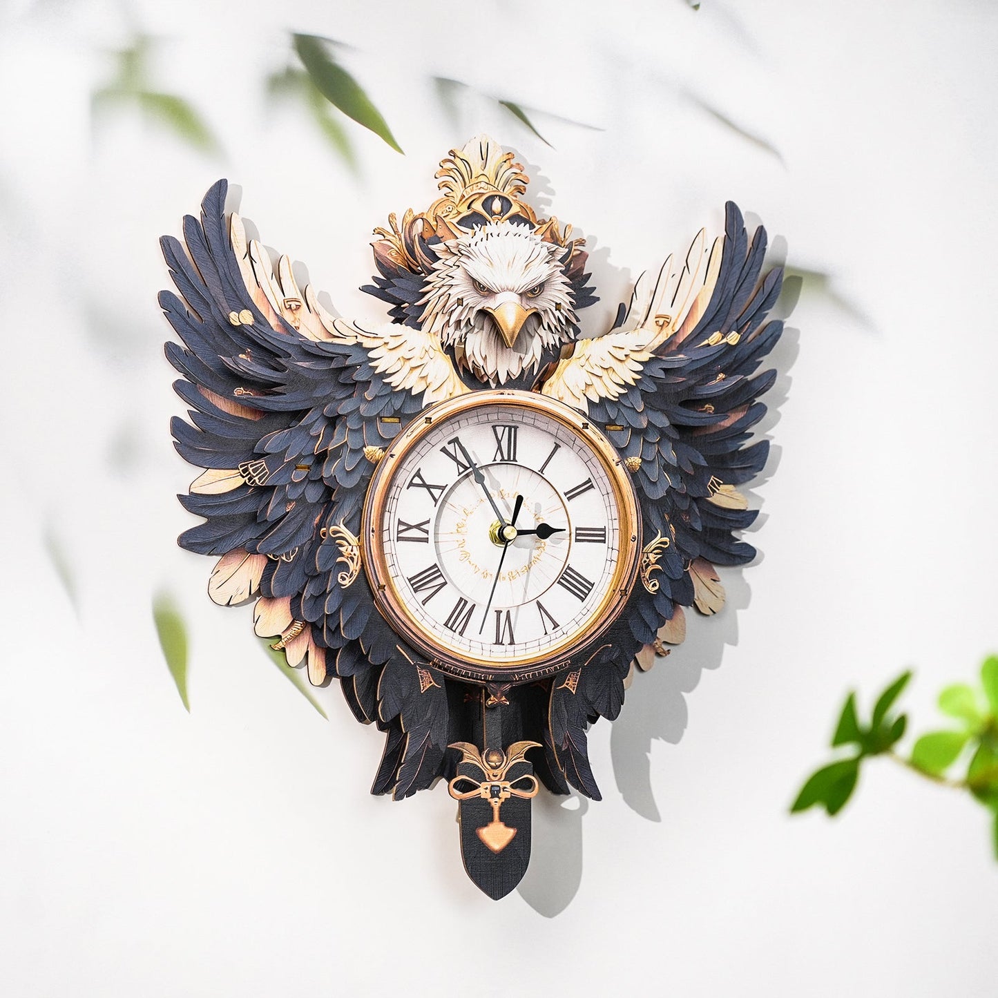 Eagle – Wooden 3D Clock DIY Puzzle Kit