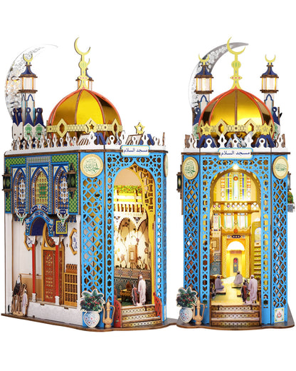 Mosque - DIY Book Nook Kit,3D Wooden Puzzle