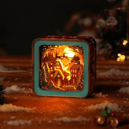 Wonderful Christmas Eve - 3D Wooden Night Light DIY Kit