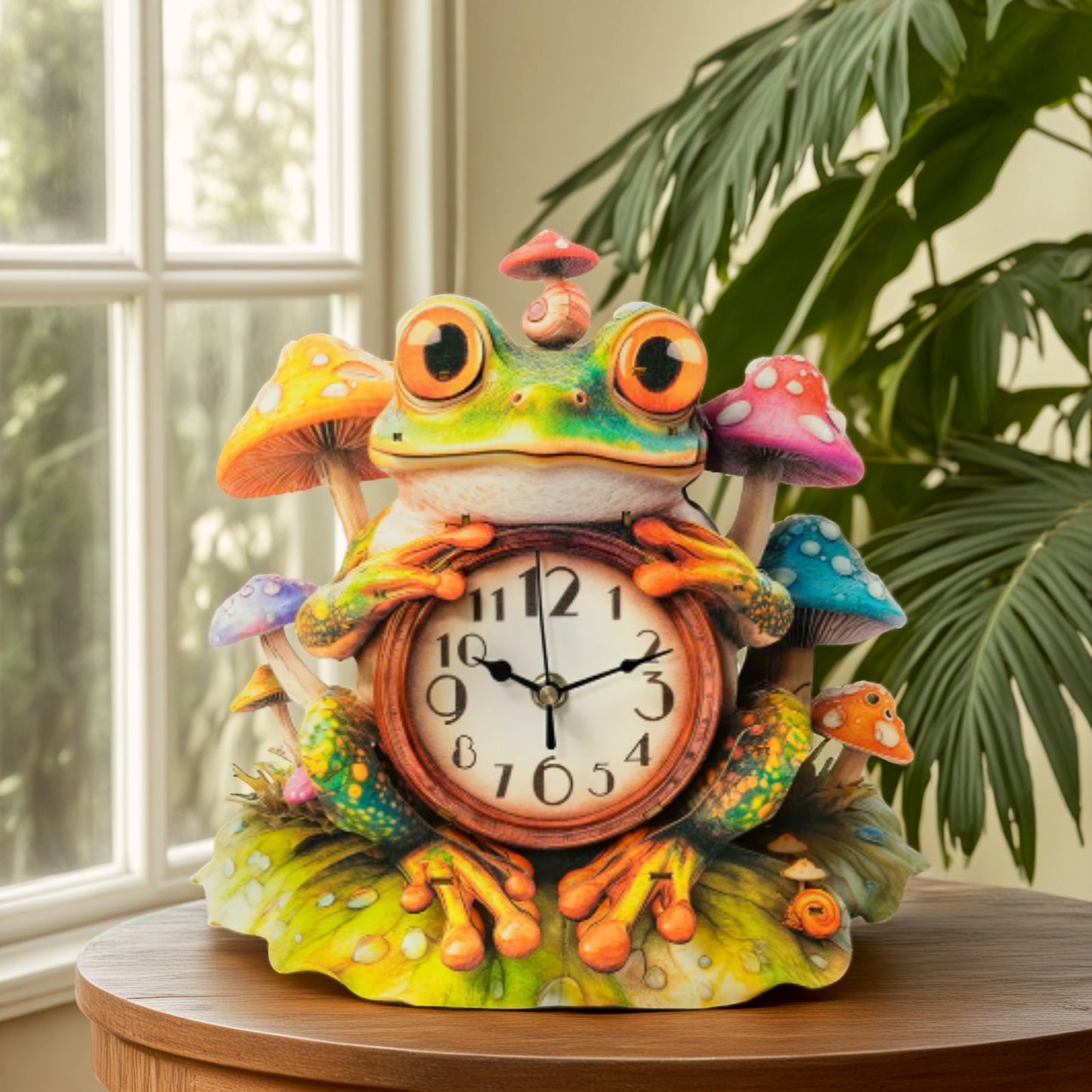 Frog – Wooden 3D Clock DIY Puzzle Kit