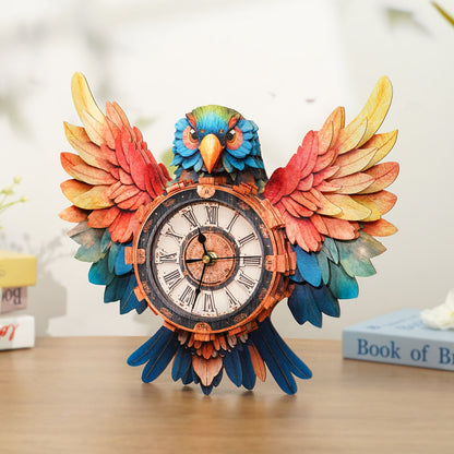 Parrot – Wooden 3D Clock DIY Puzzle Kit