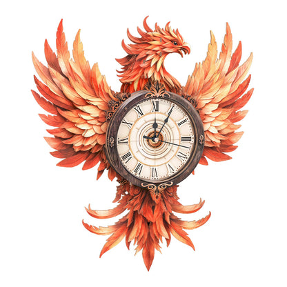 Fire Phoenix – Wooden 3D Clock DIY Puzzle Kit