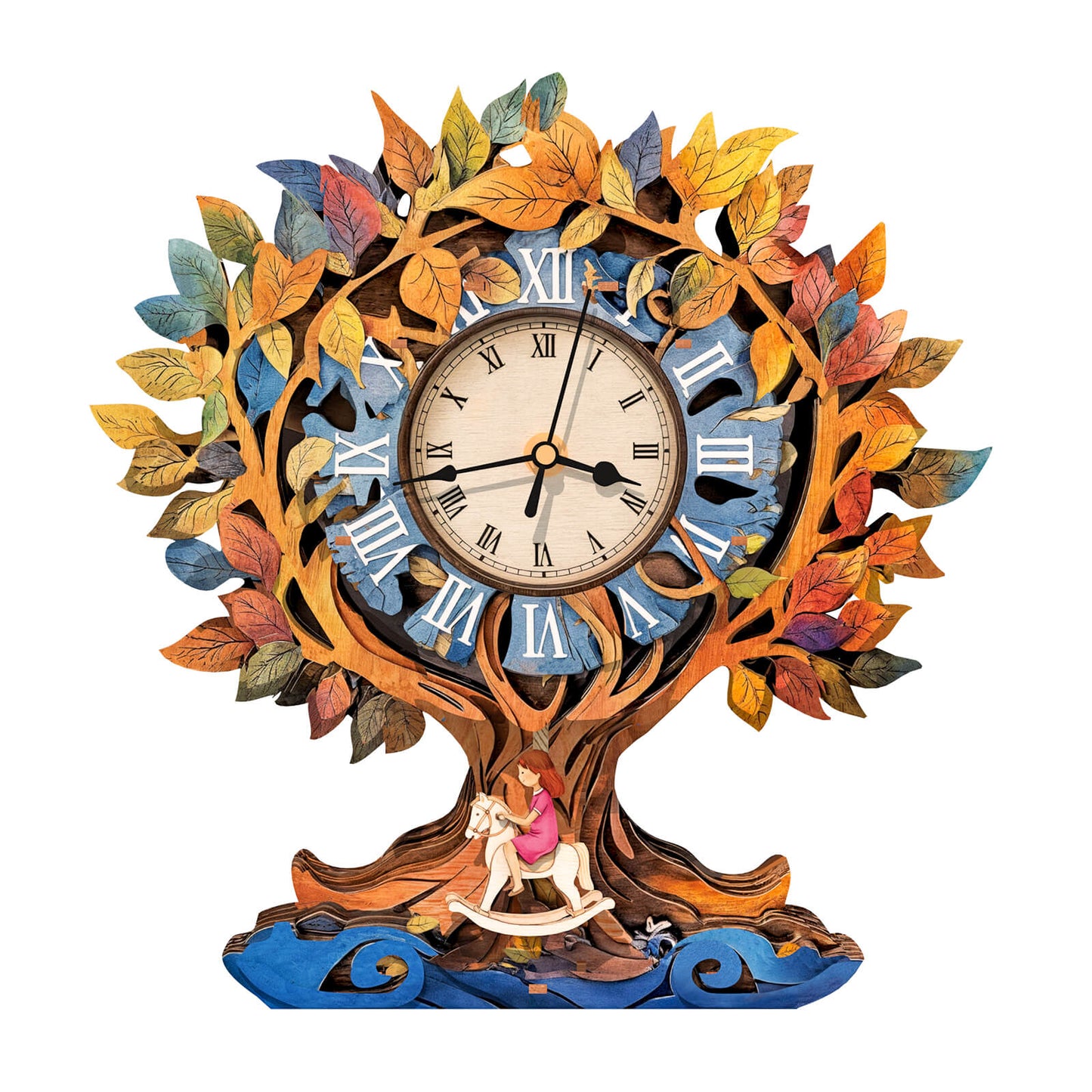 Tree of Life – Wooden 3D Clock DIY Puzzle Kit