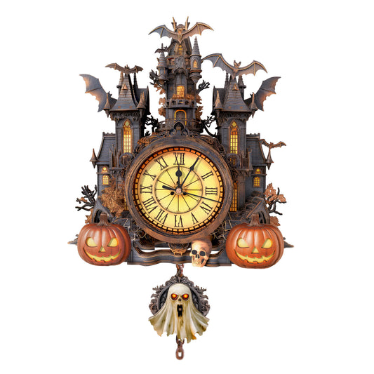 Haunted House – Wooden 3D Clock DIY Puzzle Kit