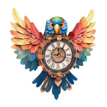 Parrot – Wooden 3D Clock DIY Puzzle Kit