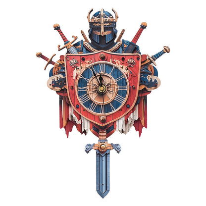 Knight – Wooden 3D Clock DIY Puzzle Kit