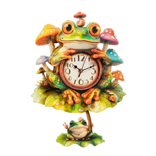 Frog – Wooden 3D Clock DIY Puzzle Kit