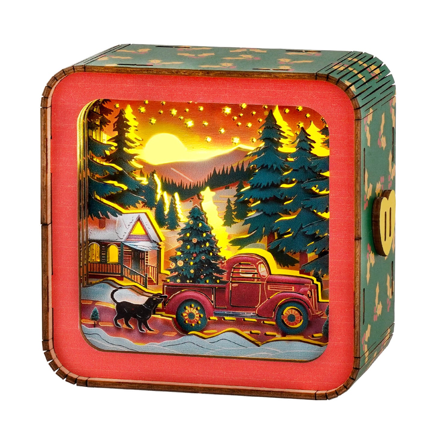 Christmas Truck - 3D Wooden Night Light DIY Kit