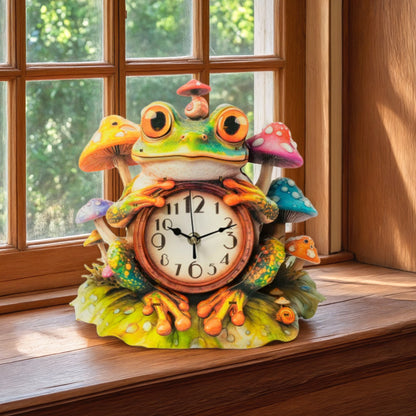 Frog – Wooden 3D Clock DIY Puzzle Kit