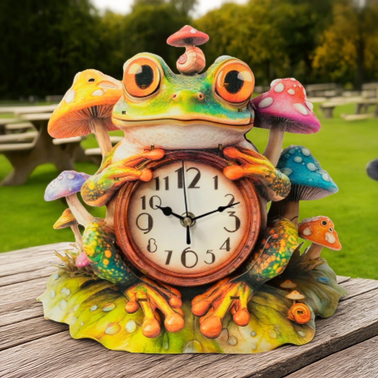 Frog – Wooden 3D Clock DIY Puzzle Kit