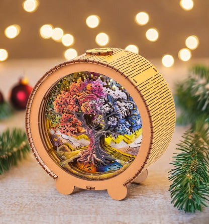 Seasonal Tree of Life - 3D Wooden Night Light DIY Kit