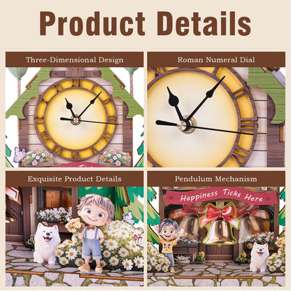 Balloon Cabin – Wooden 3D Clock DIY Puzzle Kit