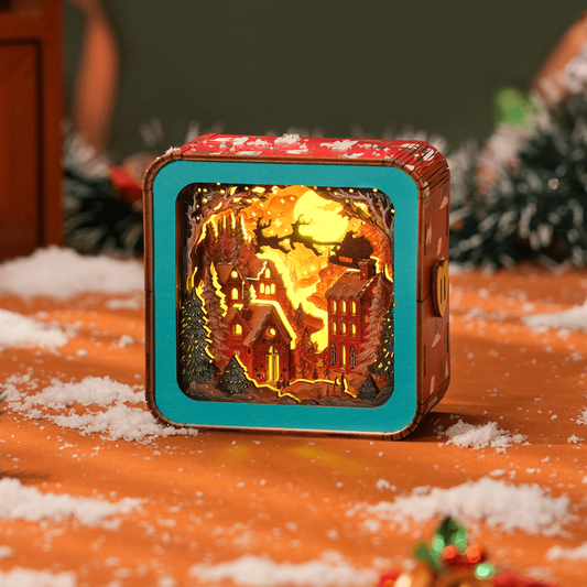 Wonderful Christmas Eve - 3D Wooden Night Light DIY Kit
