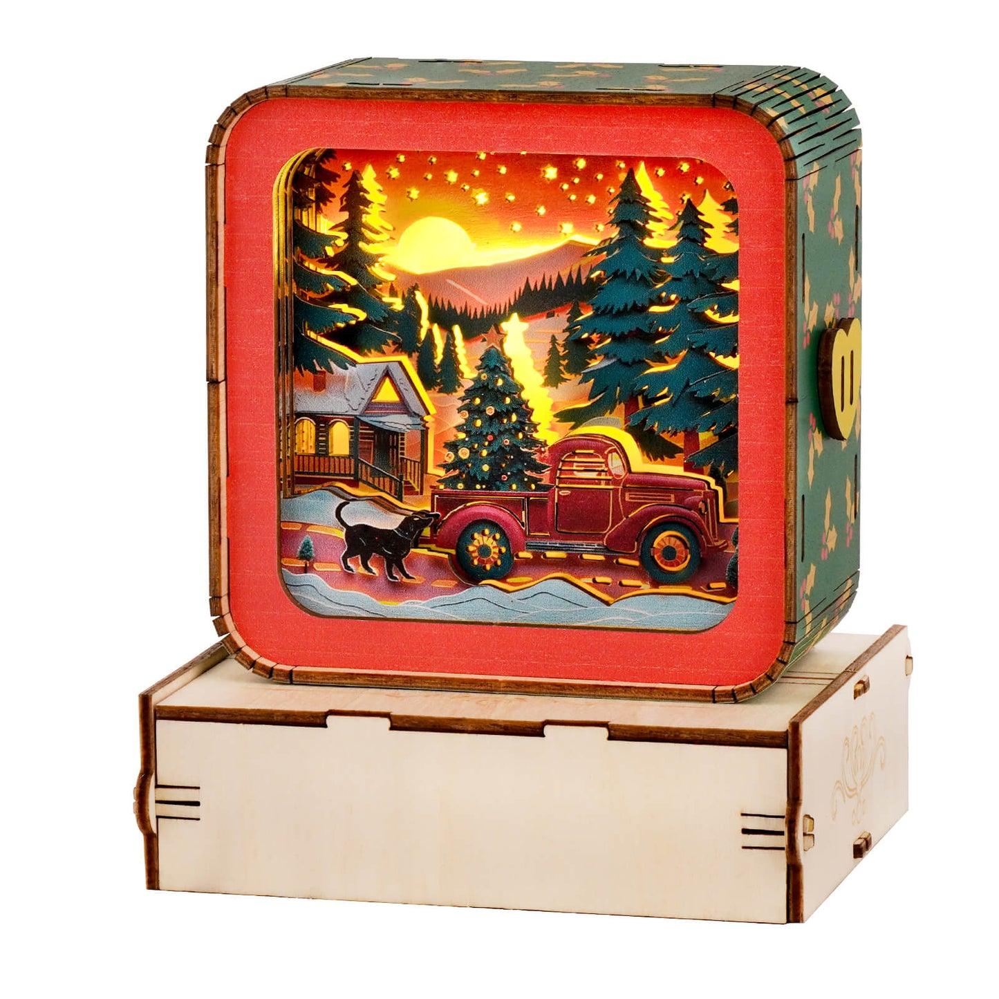 Christmas Truck - 3D Wooden Night Light DIY Kit