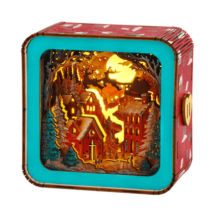Wonderful Christmas Eve - 3D Wooden Night Light DIY Kit