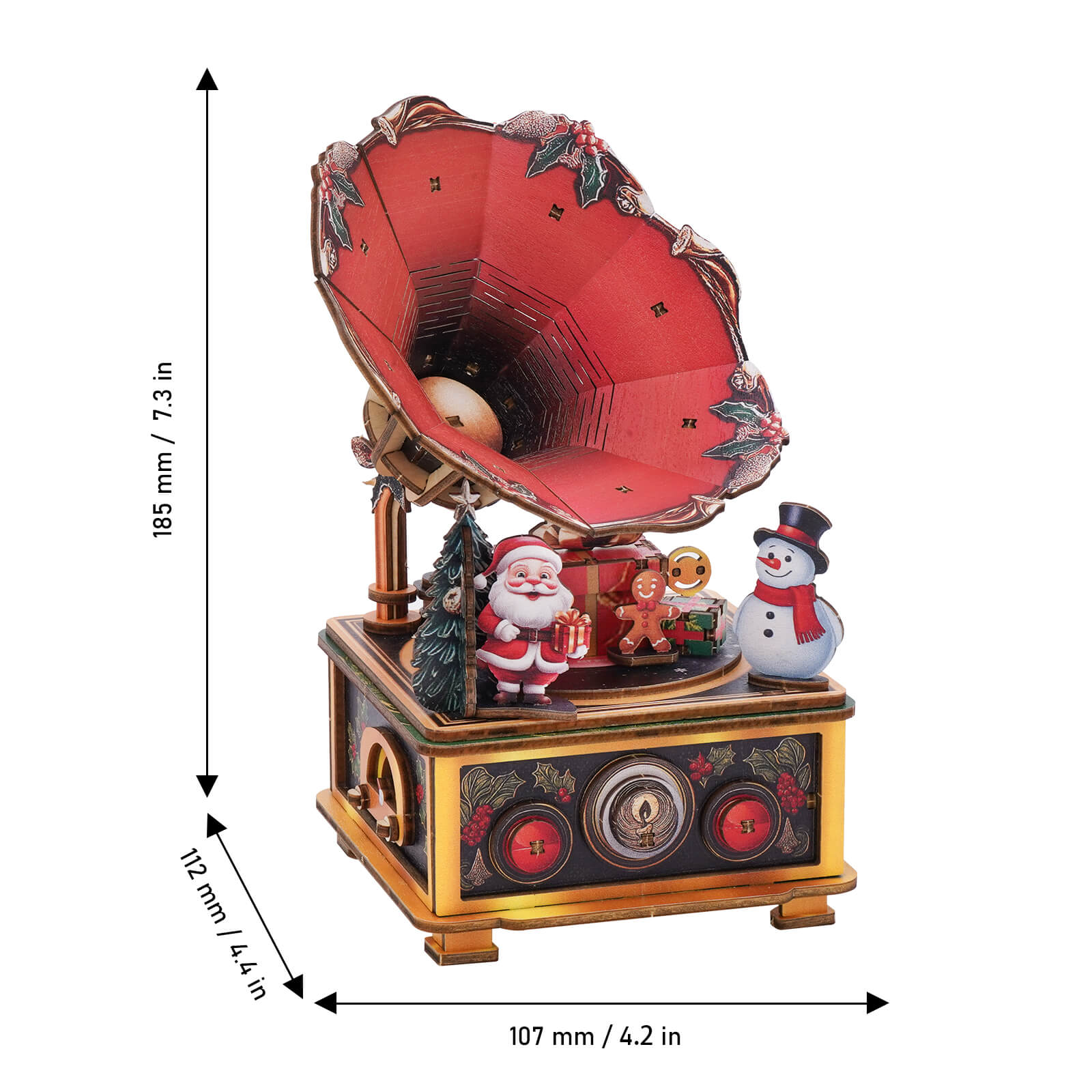 Melody Under the Mistletoe– DIY Wooden Music Box, 3D Puzzle Craft