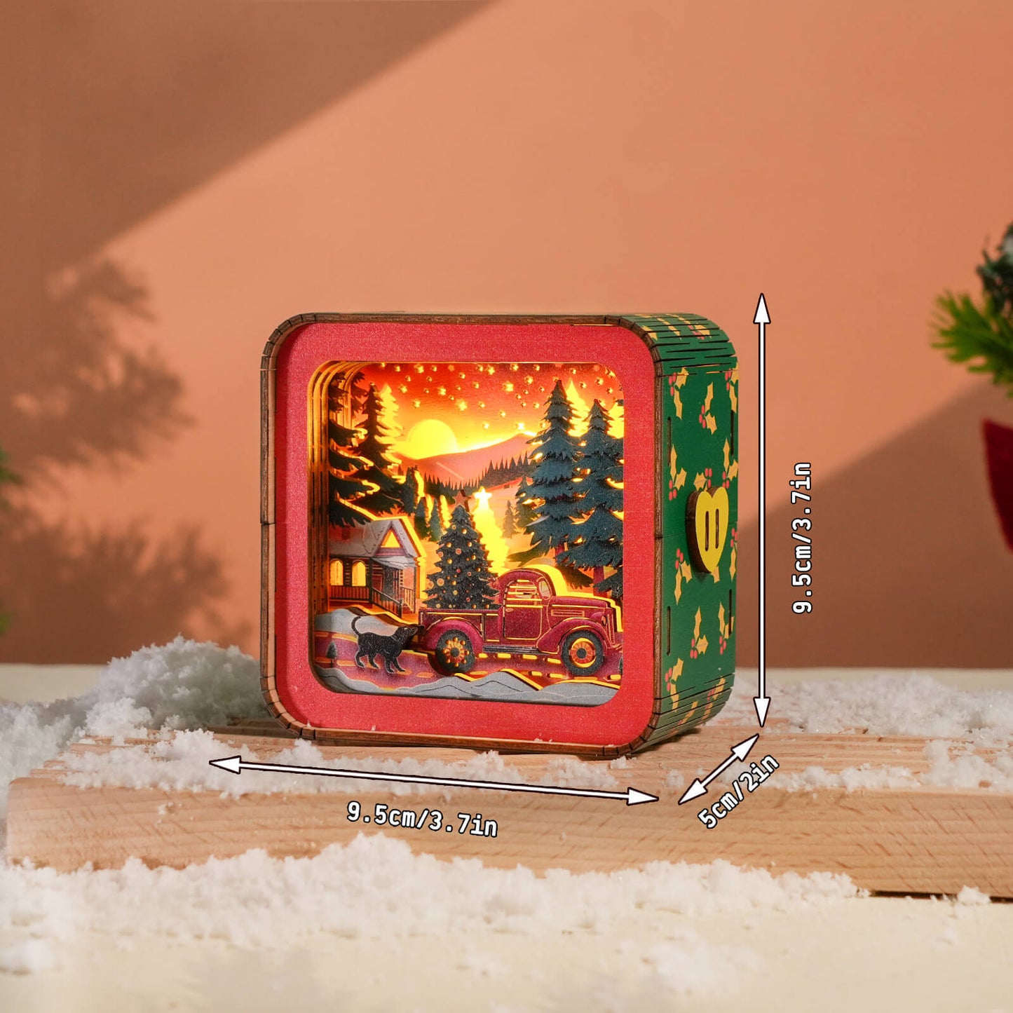 Christmas Truck - 3D Wooden Night Light DIY Kit