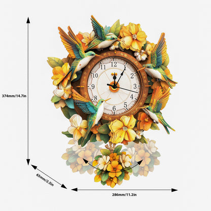 Hummingbird – Wooden 3D Clock DIY Puzzle Kit