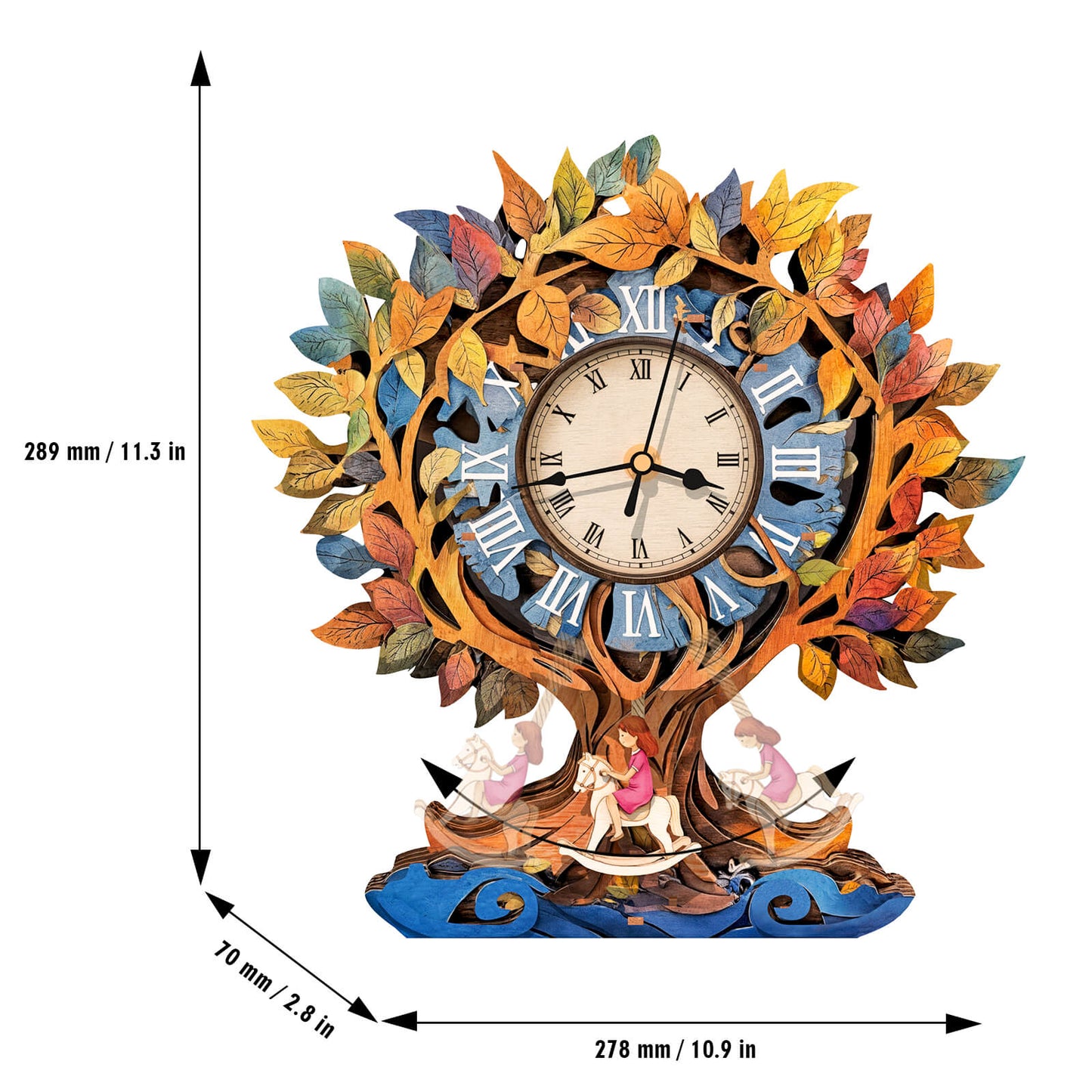 Tree of Life – Wooden 3D Clock DIY Puzzle Kit