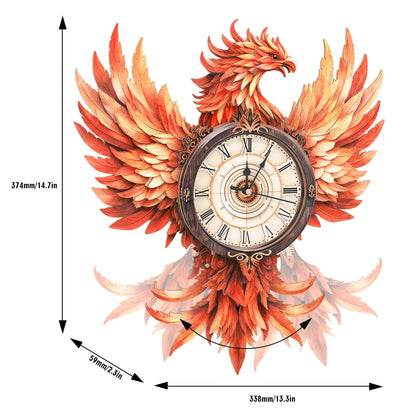 Fire Phoenix – Wooden 3D Clock DIY Puzzle Kit