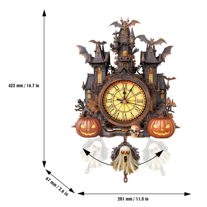 Haunted House – Wooden 3D Clock DIY Puzzle Kit
