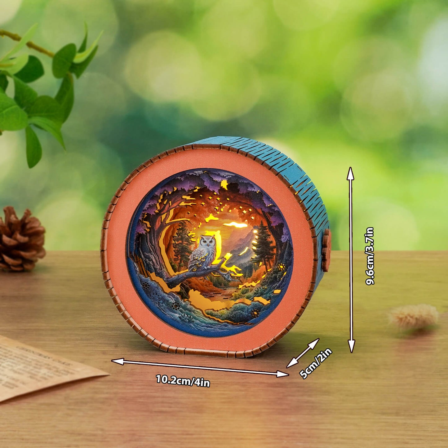 Forest Fantasy Owl - 3D Wooden Night Light DIY Kit