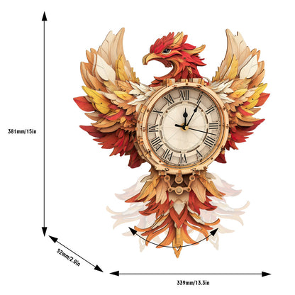 Phoenix – Wooden 3D Clock DIY Puzzle Kit